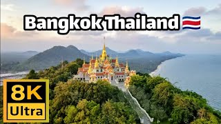 Bangkok Thailand walk tour 8k HD Ultra/ all attractions