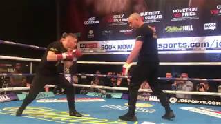 Ryan Burnett On The Pads With Coach Adam Booth.🥊 (Joshua vs Parker)