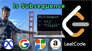 LeetCode 392 | Is Subsequence | Python Two-Pointers in One Pass | AlgoYogi