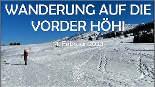 Winterwanderung auf die Vorder Höhi bei Amden