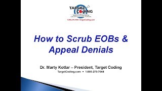Target Coding How To Scrub Eobs Appeal Denials