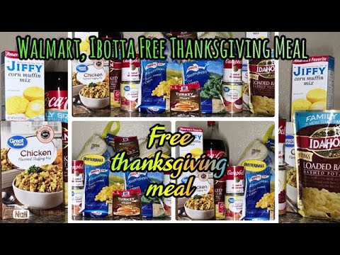 Walmart Ibotta Haul, Free Thanksgiving Dinner. How To Eat For Free On ...