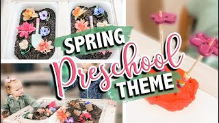 SPRING THEMED PRESCHOOL ACTIVITIES | Play-Based Preschool Spring Curriculum | The Carnahan Fam
