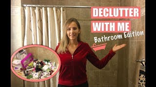Declutter with me! Bathroom Edition | 13 Tips to Get Started | Minimalism