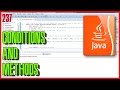 JAVA EXERCISES Writing Methods/using IF ELSE statements
