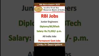 RBI JE Recruitment 2023 | RBI JE Eligibility \u0026 Selection Process 2023 | Govt Job