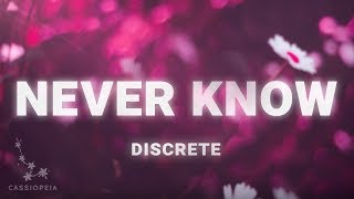 Discrete - Never Know (Lyrics) ft. Maria Mathea