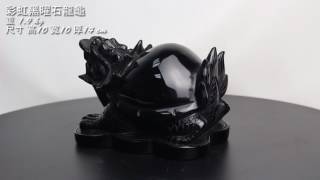 彩虹黑曜龍龜 重1.9kg| 神獸招財 財源滾滾來【吉祥水晶專賣店】