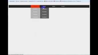Drop down menu with jQuery effect