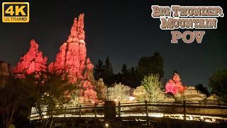 Big Thunder Mountain Railroad POV (Night, 4K 60FPS), Disneyland Mine Train Coaster | Non-Copyright