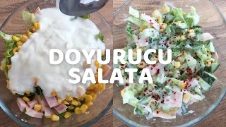 Dolu kasenin tamamı 250 kalori 🥳 Hem Doyurucu Hem Lezzetli Salata Tarifi | Sağlıklı \u0026 Fit Tarifler