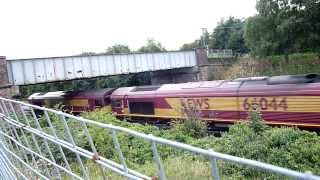 66043 + 66044 Heads For Ferrybridge