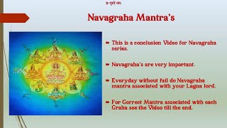 The BEST Video about Navagraha Mantra's - A Must Watch