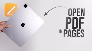 How to Open PDF in Pages iPad (tutorial)