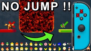 Who Can Go Under The Lava WITHOUT Jumping ? - Super Smash Bros. Ultimate