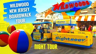 Wildwood New Jersey Boardwalk Virtual Tour - Best Things to See and Do in Wildwoods - Night Tour