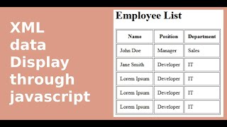 JavaScript EXPERT Shares Top XML Data Display Techniques