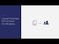 Convert Scanned PDF to Excel on Windows with PDFelement