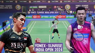 LEE ZII JIA V/S JONATAN CHIRISTIE YONEX-SUNRISE INDIA OPEN 2024 | R16