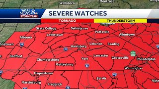 Central Pa. weather: Tornado watch for Susquehanna Valley