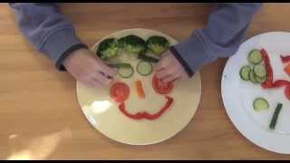 How to make veggie faces
