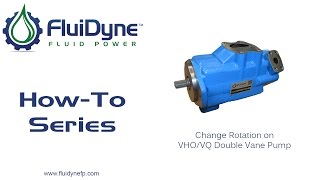 How To Change Rotation on a V/VQ Double Pump