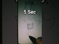 How to draw Enderman in 5sec, 10sec and 30min. #minecraft #creeper #viral #trending #shorts.