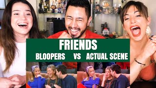 FRIENDS - BLOOPERS VS ACTUAL SCENE | Reaction | Jaby Koay