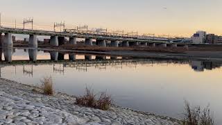 【多摩川河川敷】東急5000系 二子玉川駅近く