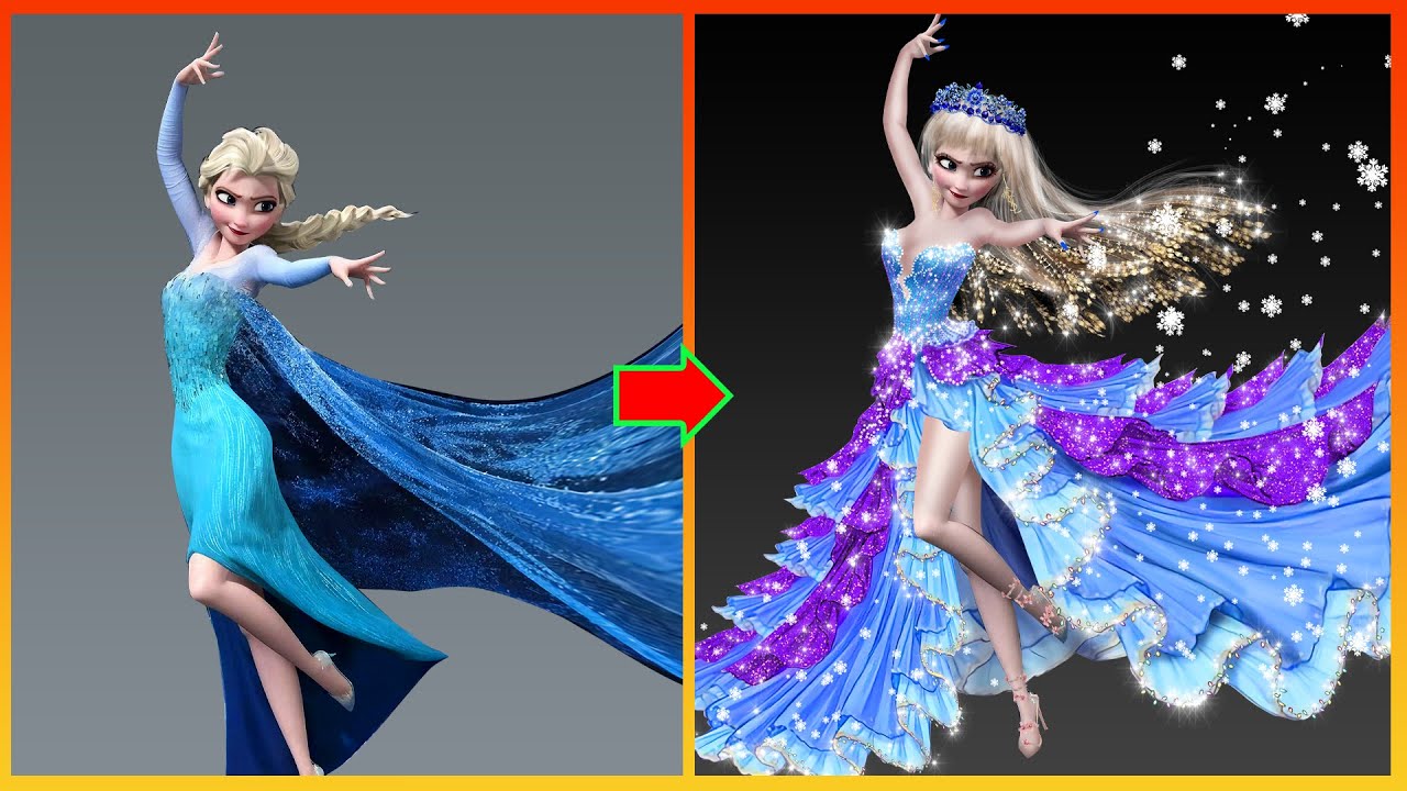 Frozen Elsa Transformation Disney Princesses Glow Up Youtube