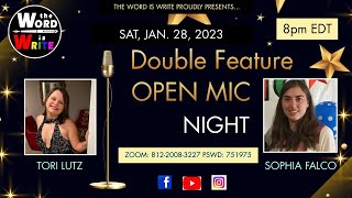WIW Saturday Night Open Mic feat. award-winning poet Sophia Falco!!
