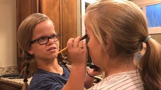 Watch Anna Johnston Practice Cosmetology By Giving Her Sisters Makeovers