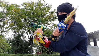 変身動画　諏訪が仮面ライダーキバドガバキエンペラーに変身してみた！！