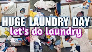 HUGE LAUNDRY DAY MOTIVATION | EXTREME LAUNDRY DAY | LAUNDRY MOTIVATION 2022 |  LAUNDRY ROUTINE