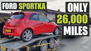 Collecting my super low mileage/low owner Ford Sport KA in rare Colorado Red