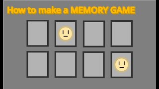 How to make a memory game in scratch