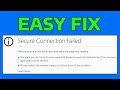 How To Fix Mozilla Firefox Secure Connection Failed PR_END_OF_FILE_ERROR
