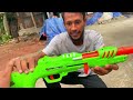 chotu ka surprising m249 assault rifle with 3d lights sniper rifle toy acp bulldog toy revolver