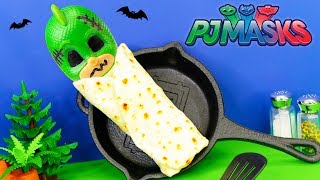 Whats Inside the Spooky Burrito with PJ Masks Playdoh Surprises
