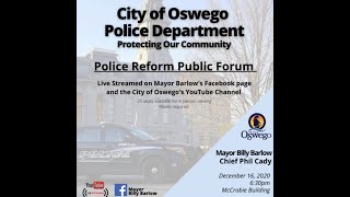 Oswego Police Reform Public Forum