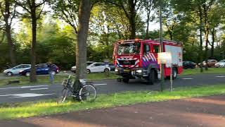 Brandweer onderweg naar 'T Merk voor een zwaar ongeval in Huizen