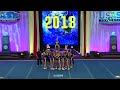 musketeers funky cheer caliber 5 sweden 2018 international open small coed level 5 finals