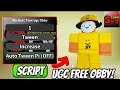 Sfy hub for free ugc obby script leak! Still need upgrades 🤔?