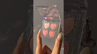 Love eyeshadow palette from #flortte  🌸✨ Shiny pink color palette for a pink bubble day😊😋💕