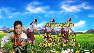 优美藏族舞《美丽的佩枯措》赏心悦目，泽旺多吉天籁之音醉人心扉【龙门小红广场舞】