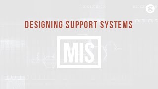 Designing Management Support Systems