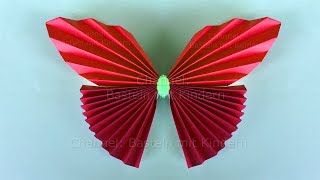 Basteln mit Kindern: Einfachen Origami Schmetterling falten mit Papier - Geschenke selber machen