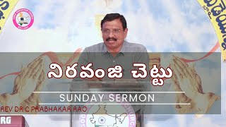 నిరవంజి చెట్టు || Rev Dr C Prabhakara Rao || Good Samaritan Ministries,Ballari