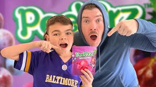 We Try Peelerz Gummy Grape VIRAL Candy!