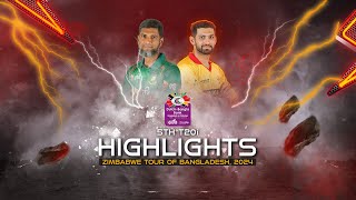 Bangladesh vs Zimbabwe Highlights || 5th T20i || Zimbabwe tour of Bangladesh 202